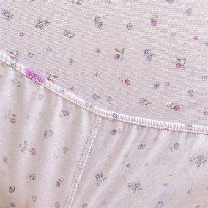 91家纺网 家纺一手货源 找家纺 帛织澜家纺 2026新款A类新疆全棉纯棉12868单品印花床笠系列（预留缩水，提供质检报告） 童话花町