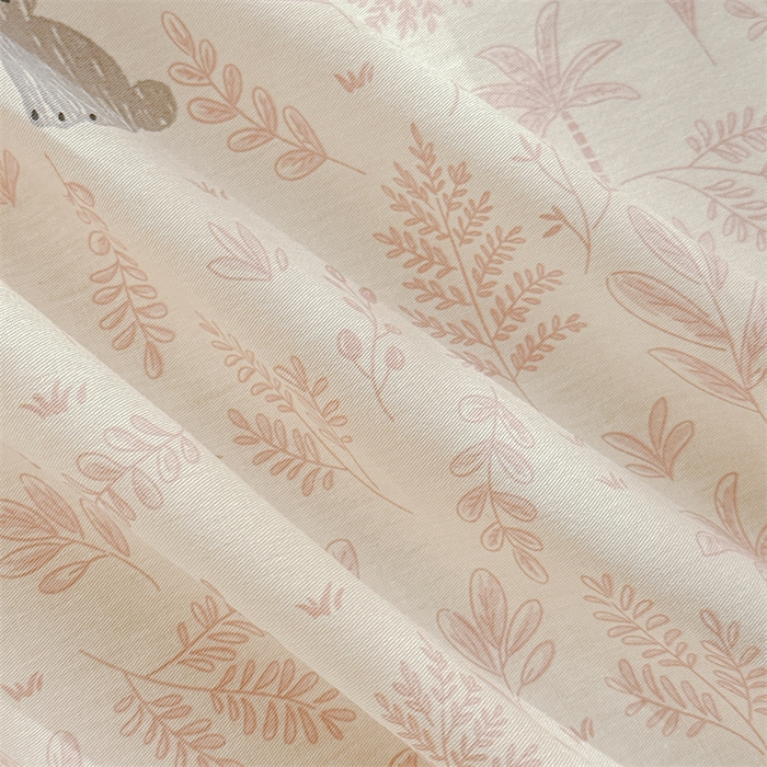 91家纺网 家纺一手货源 找家纺 帛织澜家纺 2026新款A类新疆全棉纯棉12868单品印花床笠系列（预留缩水，提供质检报告） 森林小镇