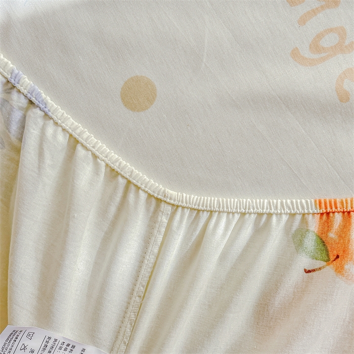 91家纺网 家纺一手货源 找家纺 帛织澜家纺 2026新款A类新疆全棉纯棉12868单品印花床笠系列（预留缩水，提供质检报告） 鲜橙多