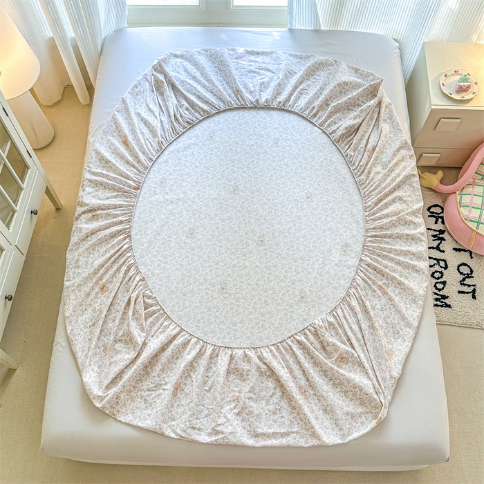 91家纺网 家纺一手货源 找家纺 帛织澜家纺 2026新款A类新疆全棉纯棉12868单品印花床笠系列（预留缩水，提供质检报告） 花花熊宝