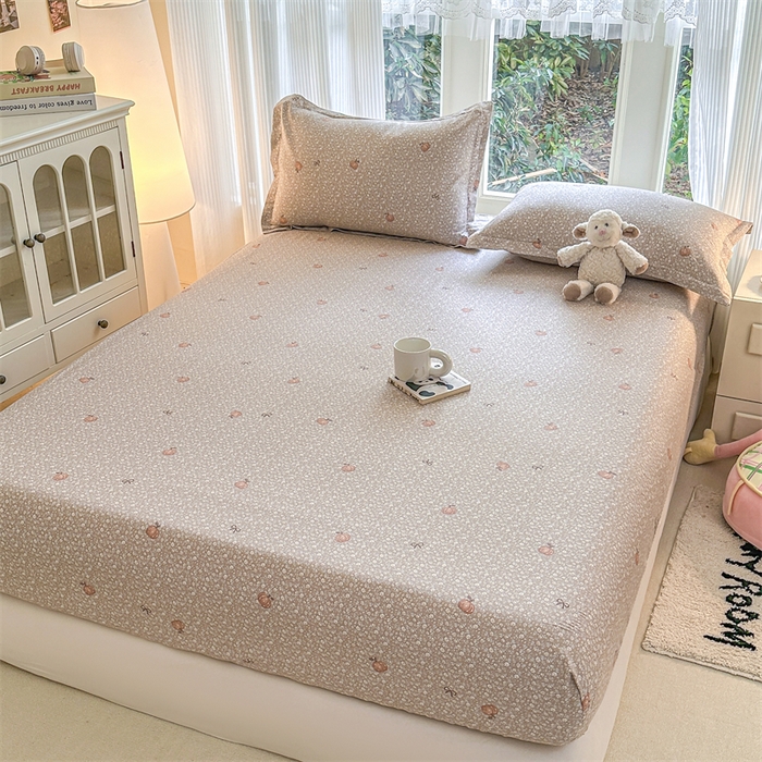 91家纺网 家纺一手货源 找家纺 帛织澜家纺 2026新款A类新疆全棉纯棉12868单品印花床笠系列（预留缩水，提供质检报告） 碎花拾影