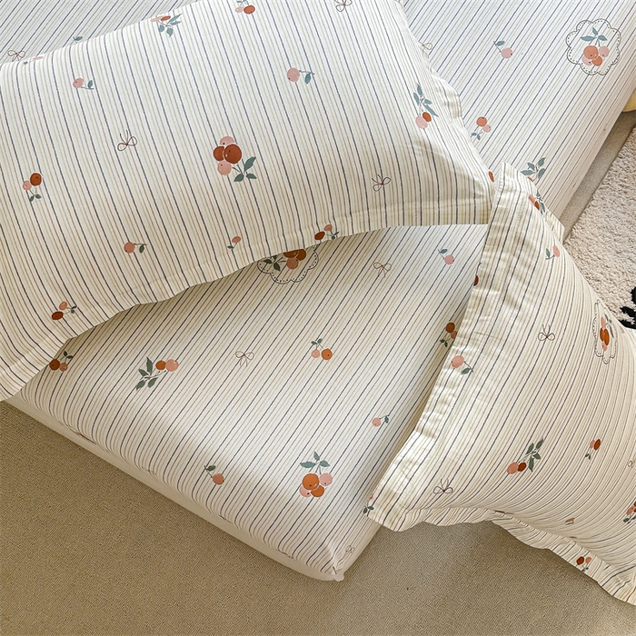 91家纺网 家纺一手货源 找家纺 帛织澜家纺 2026新款A类新疆全棉纯棉12868单品印花床笠系列（预留缩水，提供质检报告） 果奇