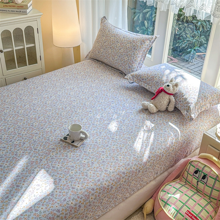 91家纺网 家纺一手货源 找家纺 帛织澜家纺 2026新款A类新疆全棉纯棉12868单品印花床笠系列（预留缩水，提供质检报告） 樱芝