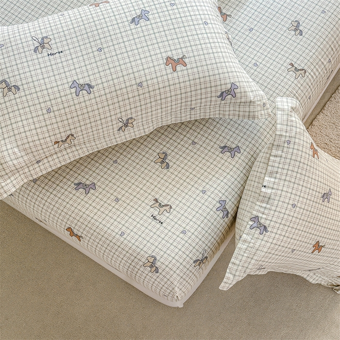 91家纺网 家纺一手货源 找家纺 帛织澜家纺 2026新款A类新疆全棉纯棉12868单品印花床笠系列（预留缩水，提供质检报告） 马到成功