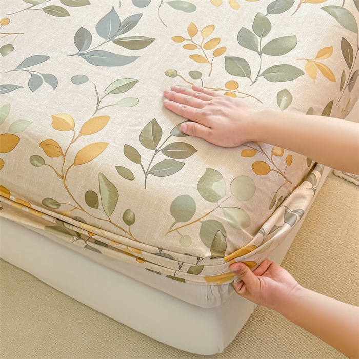 91家纺网 家纺一手货源 找家纺 帛织澜家纺 2026新款A类新疆全棉纯棉12868单品印花床笠系列（预留缩水，提供质检报告） 飘林