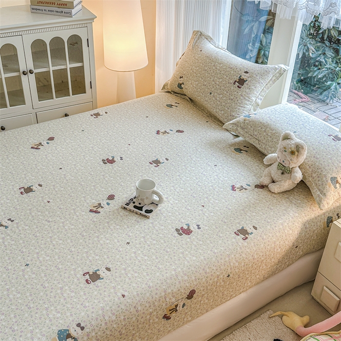 91家纺网 家纺一手货源 找家纺 帛织澜家纺 2026新款A类新疆全棉纯棉12868单品印花床笠系列（预留缩水，提供质检报告） 碎花学院