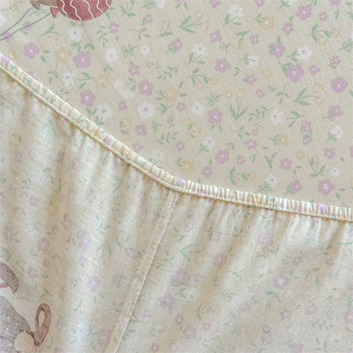 91家纺网 家纺一手货源 找家纺 帛织澜家纺 2026新款A类新疆全棉纯棉12868单品印花床笠系列（预留缩水，提供质检报告） 碎花学院