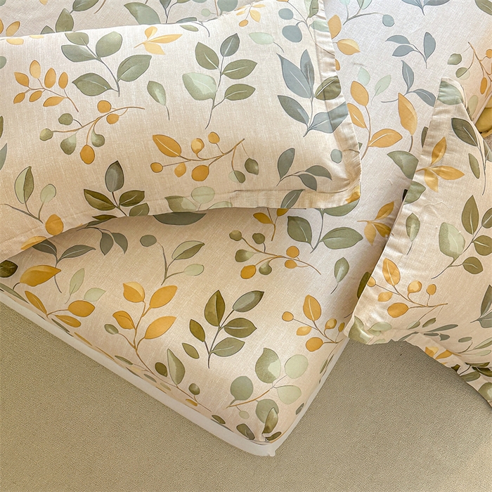 91家纺网 家纺一手货源 找家纺 帛织澜家纺 2026新款A类新疆全棉纯棉12868单品印花床笠系列（预留缩水，提供质检报告） 飘林