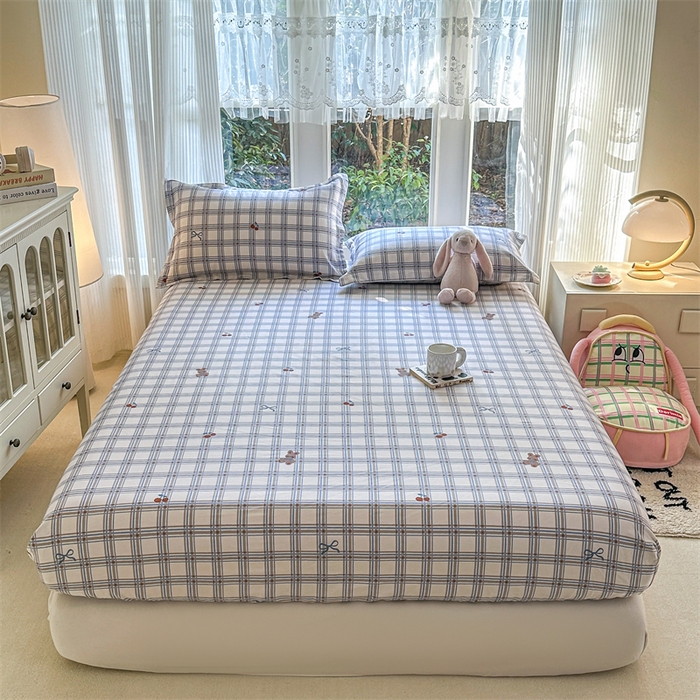 91家纺网 家纺一手货源 找家纺 帛织澜家纺 2026新款A类新疆全棉纯棉12868单品印花床笠系列（预留缩水，提供质检报告） 卡诺奇