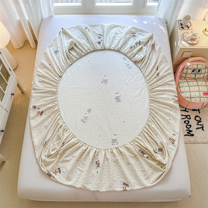 91家纺网 家纺一手货源 找家纺 帛织澜家纺 2026新款A类新疆全棉纯棉12868单品印花床笠系列（预留缩水，提供质检报告） 碎花学院