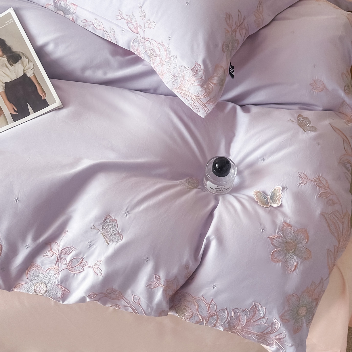 91家纺网 家纺一手货源 找家纺 （总）乐美家纺 2026年春夏新品全棉刺绣花至系列四件套