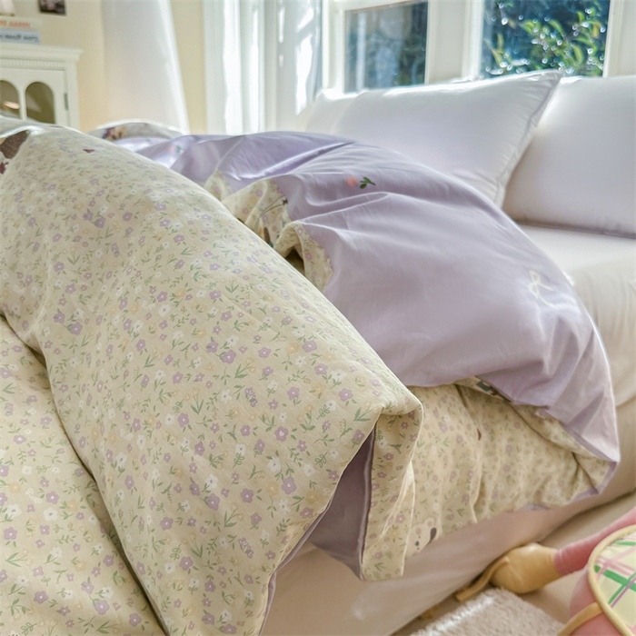 91家纺网 家纺一手货源 找家纺 帛织澜家纺 2026新款A类新疆全棉纯棉12868单品印花枕套系列（预留缩水，提供质检报告） 碎花学院