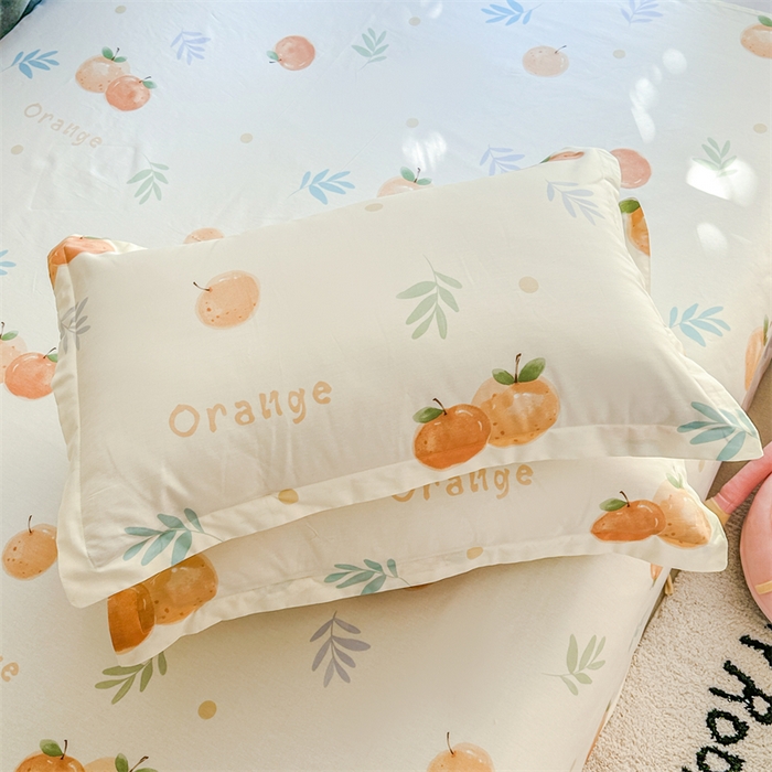 91家纺网 家纺一手货源 找家纺 帛织澜家纺 2026新款A类新疆全棉纯棉12868单品印花枕套系列（预留缩水，提供质检报告） 鲜橙多