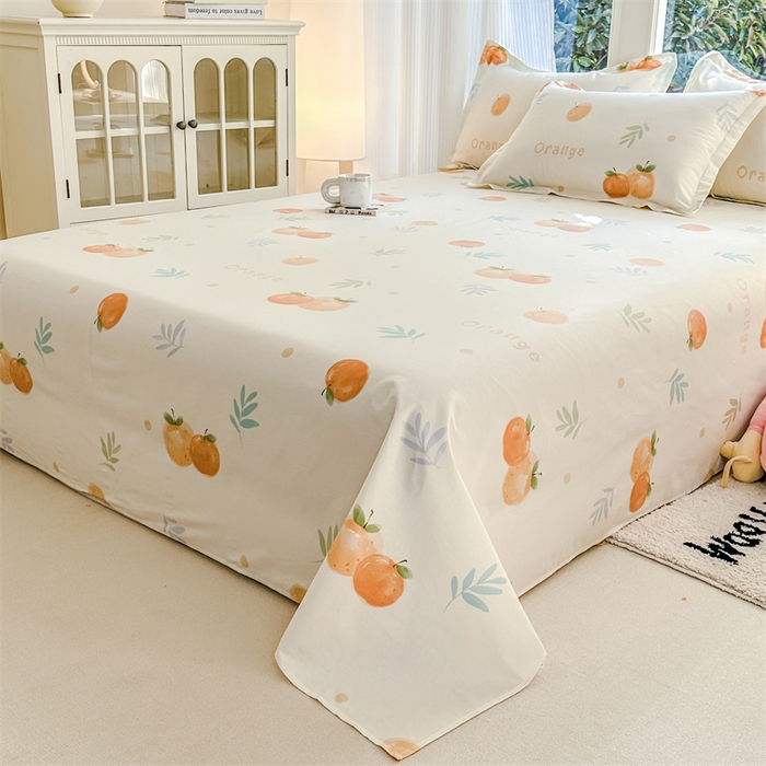 91家纺网 家纺一手货源 找家纺 帛织澜家纺 2026新款A类新疆全棉纯棉12868单品印花枕套系列（预留缩水，提供质检报告） 鲜橙多