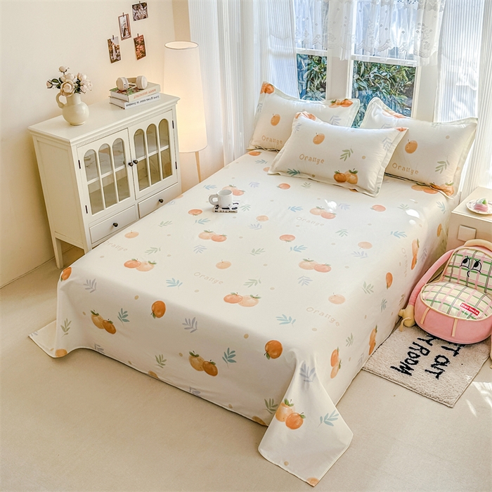 91家纺网 家纺一手货源 找家纺 帛织澜家纺 2026新款A类新疆全棉纯棉12868单品印花枕套系列（预留缩水，提供质检报告） 鲜橙多