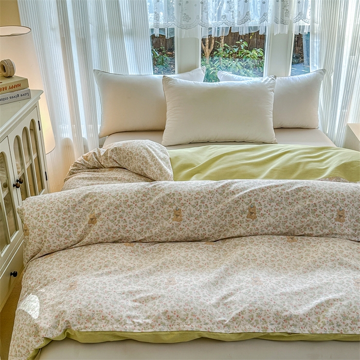 91家纺网 家纺一手货源 找家纺 帛织澜家纺 2026新款A类新疆全棉纯棉12868单品印花枕套系列（预留缩水，提供质检报告） 花花熊宝