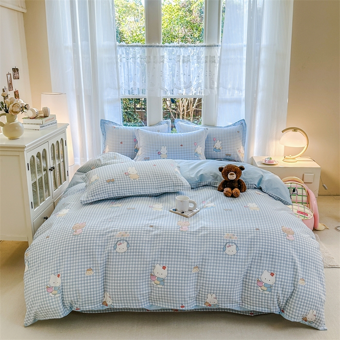 91家纺网 家纺一手货源 找家纺 帛织澜家纺 2026新款A类新疆全棉纯棉12868单品印花枕套系列（预留缩水，提供质检报告） 萌友聚会