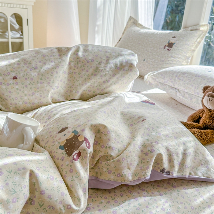 91家纺网 家纺一手货源 找家纺 帛织澜家纺 2026新款A类新疆全棉纯棉12868单品印花枕套系列（预留缩水，提供质检报告） 碎花学院