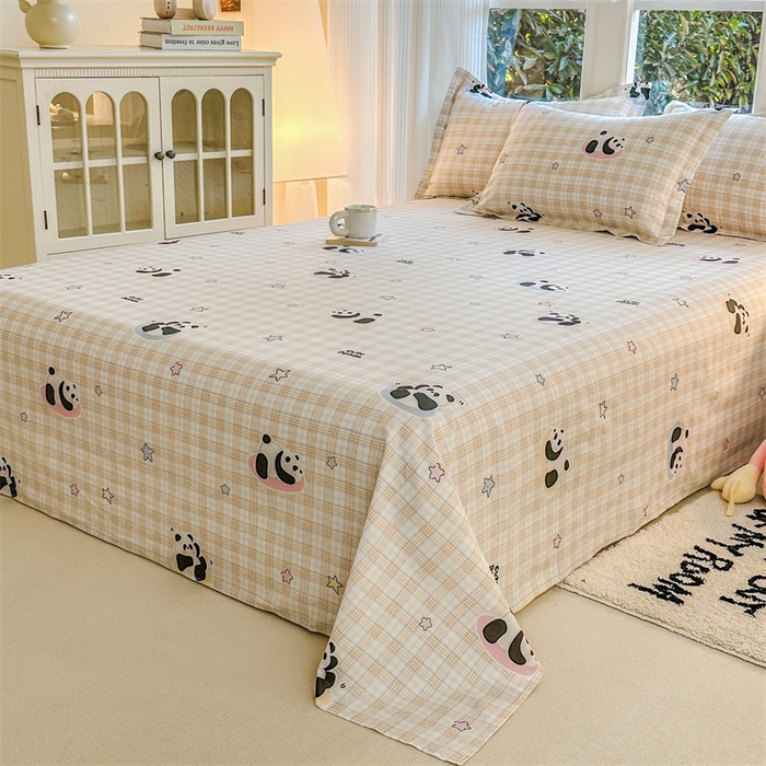 91家纺网 家纺一手货源 找家纺 帛织澜家纺 2026新款A类新疆全棉纯棉12868单品印花枕套系列（预留缩水，提供质检报告） 星空熊猫