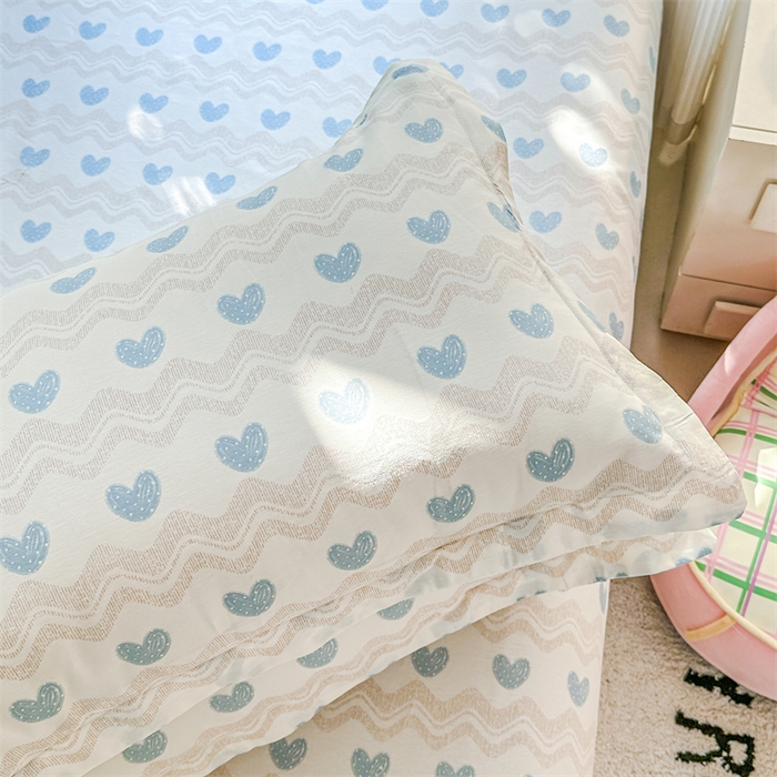 91家纺网 家纺一手货源 找家纺 帛织澜家纺 2026新款A类新疆全棉纯棉12868单品印花枕套系列（预留缩水，提供质检报告） 心动旋律