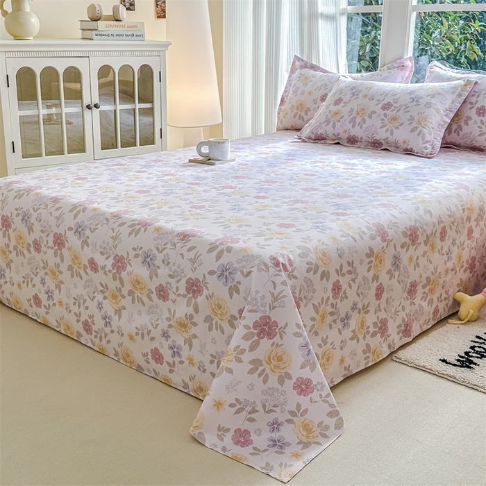 91家纺网 家纺一手货源 找家纺 帛织澜家纺 2026新款A类新疆全棉纯棉12868单品印花枕套系列（预留缩水，提供质检报告） 繁花锦年