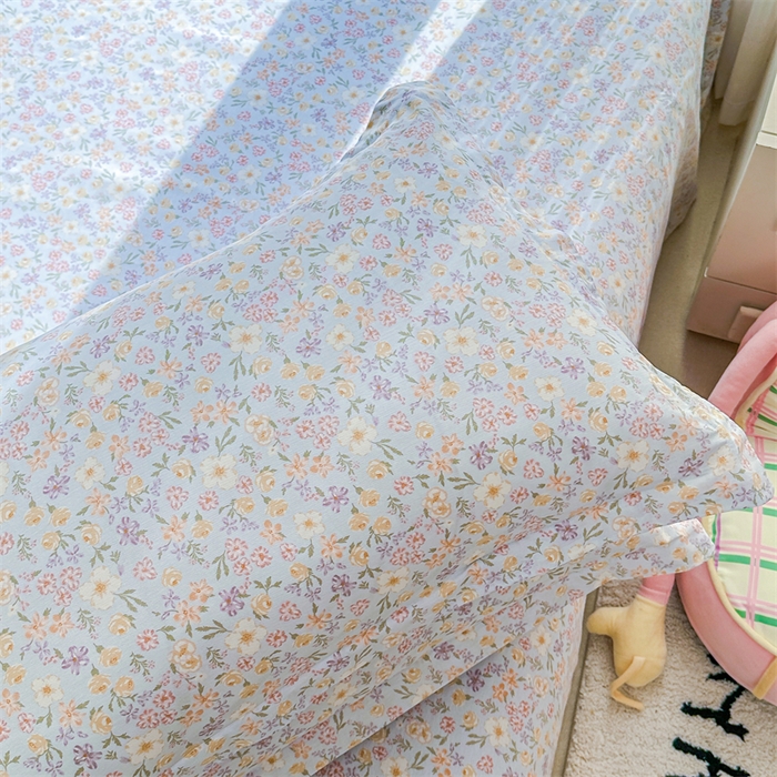 91家纺网 家纺一手货源 找家纺 帛织澜家纺 2026新款A类新疆全棉纯棉12868单品印花枕套系列（预留缩水，提供质检报告） 樱芝