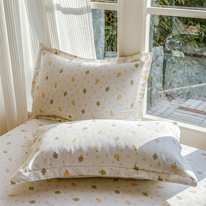 91家纺网 家纺一手货源 找家纺 帛织澜家纺 2026新款A类新疆全棉纯棉12868单品印花枕套系列（预留缩水，提供质检报告） 树拾光