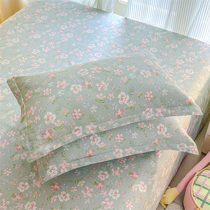 91家纺网 家纺一手货源 找家纺 帛织澜家纺 2026新款A类新疆全棉纯棉12868单品印花枕套系列（预留缩水，提供质检报告） 恋恋花开