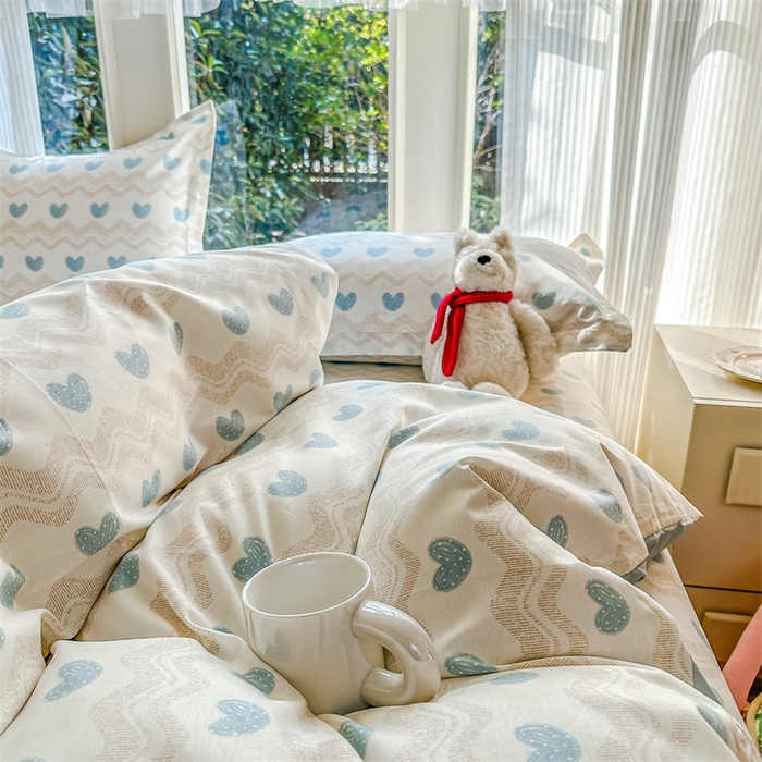 91家纺网 家纺一手货源 找家纺 帛织澜家纺 2026新款A类新疆全棉纯棉12868单品印花枕套系列（预留缩水，提供质检报告） 心动旋律