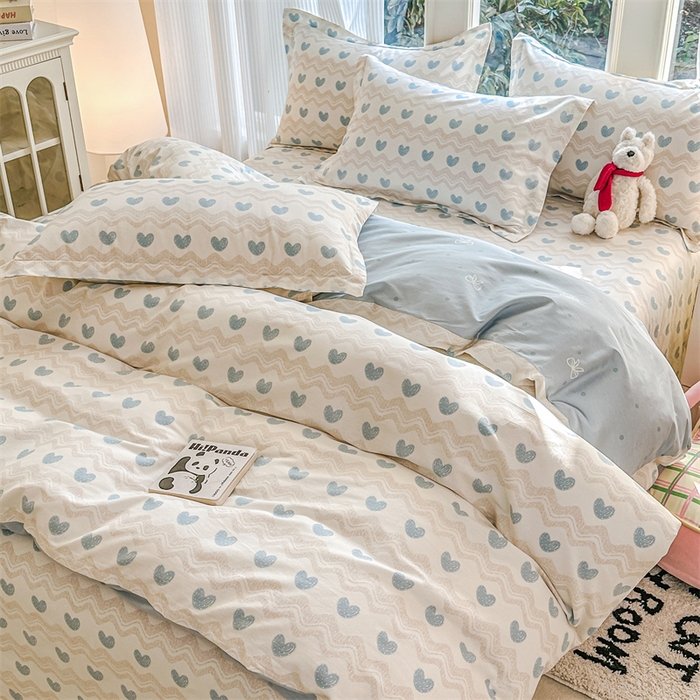 91家纺网 家纺一手货源 找家纺 帛织澜家纺 2026新款A类新疆全棉纯棉12868单品印花枕套系列（预留缩水，提供质检报告） 心动旋律