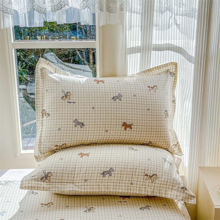 91家纺网 家纺一手货源 找家纺 帛织澜家纺 2026新款A类新疆全棉纯棉12868单品印花枕套系列（预留缩水，提供质检报告） 马到成功