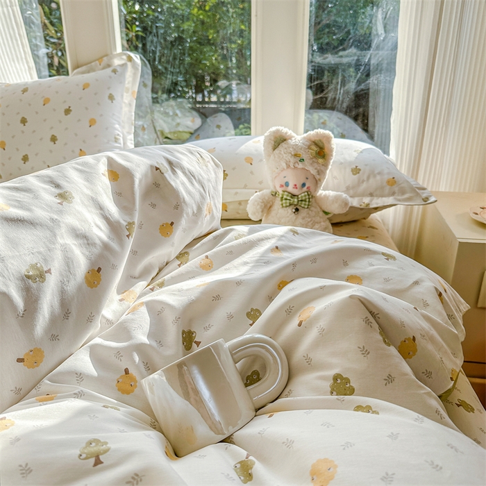 91家纺网 家纺一手货源 找家纺 帛织澜家纺 2026新款A类新疆全棉纯棉12868单品印花四件套（预留缩水，提供质检报告） 树拾光