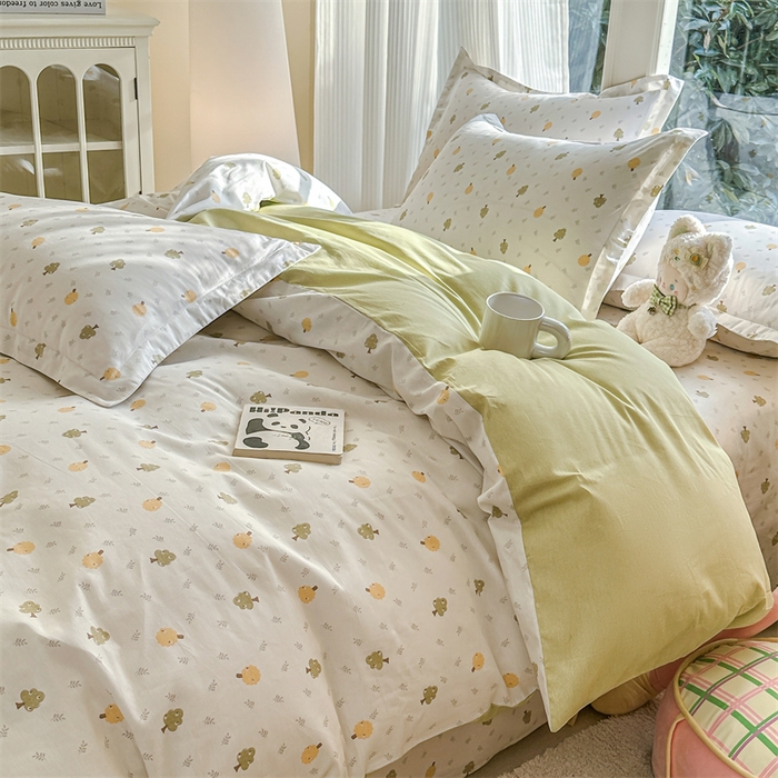 帛织澜家纺 2026新款A类新疆全棉纯棉12868单品印花四件套（预留缩水，提供质检报告） 树拾光