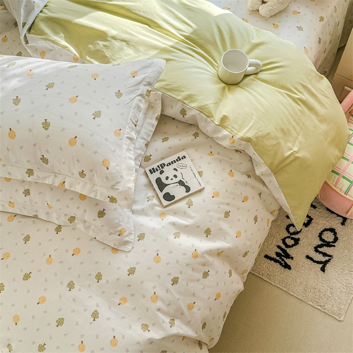 91家纺网 家纺一手货源 找家纺 帛织澜家纺 2026新款A类新疆全棉纯棉12868单品印花四件套（预留缩水，提供质检报告） 树拾光