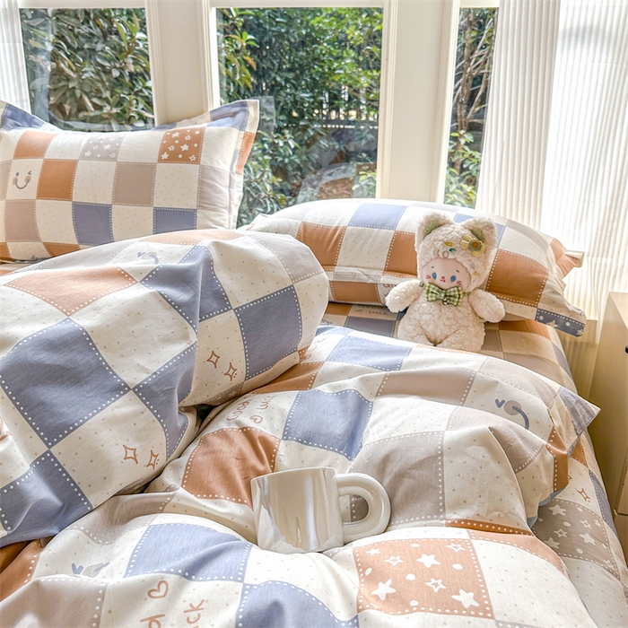 91家纺网 家纺一手货源 找家纺 帛织澜家纺 2026新款A类新疆全棉纯棉12868单品印花四件套（预留缩水，提供质检报告） 流浪星球