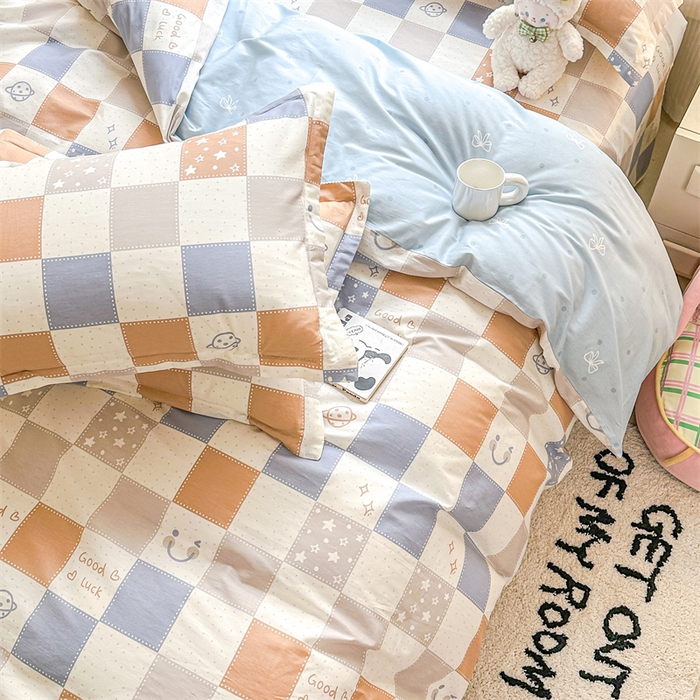 91家纺网 家纺一手货源 找家纺 帛织澜家纺 2026新款A类新疆全棉纯棉12868单品印花四件套（预留缩水，提供质检报告） 流浪星球