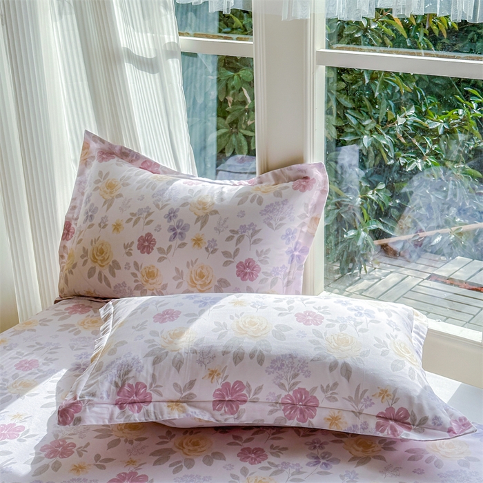 91家纺网 家纺一手货源 找家纺 帛织澜家纺 2026新款A类新疆全棉纯棉12868单品印花四件套（预留缩水，提供质检报告） 繁花锦年