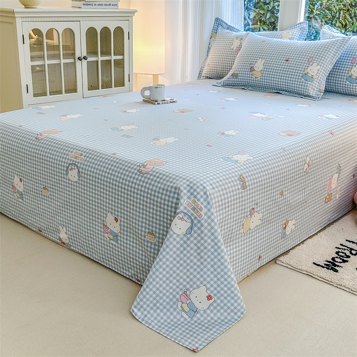 91家纺网 家纺一手货源 找家纺 帛织澜家纺 2026新款A类新疆全棉纯棉12868单品印花四件套（预留缩水，提供质检报告） 萌友聚会