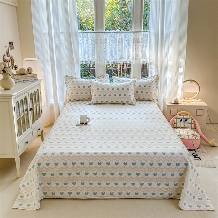 91家纺网 家纺一手货源 找家纺 帛织澜家纺 2026新款A类新疆全棉纯棉12868单品印花四件套（预留缩水，提供质检报告） 心动旋律