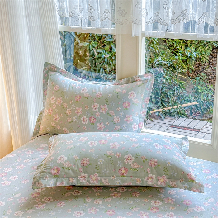 91家纺网 家纺一手货源 找家纺 帛织澜家纺 2026新款A类新疆全棉纯棉12868单品印花四件套（预留缩水，提供质检报告） 恋恋花开