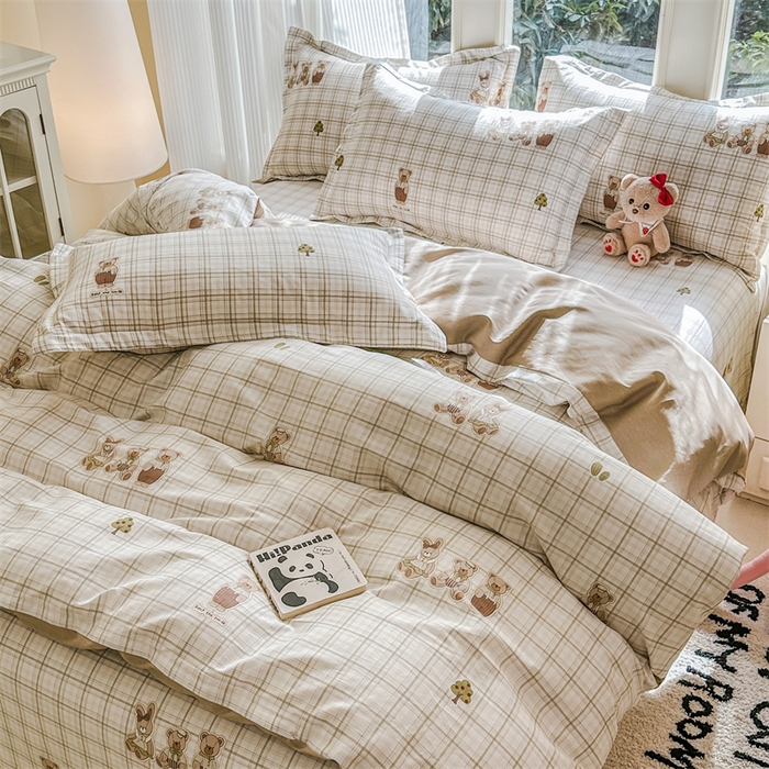 91家纺网 家纺一手货源 找家纺 帛织澜家纺 2026新款A类新疆全棉纯棉12868单品印花四件套（预留缩水，提供质检报告） 欢乐伙伴