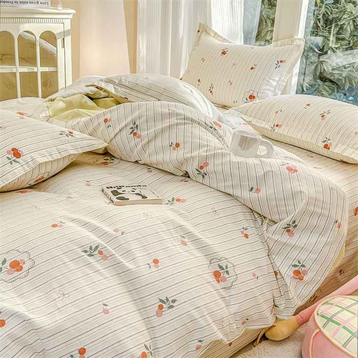 91家纺网 家纺一手货源 找家纺 帛织澜家纺 2026新款A类新疆全棉纯棉12868单品印花四件套（预留缩水，提供质检报告） 果奇