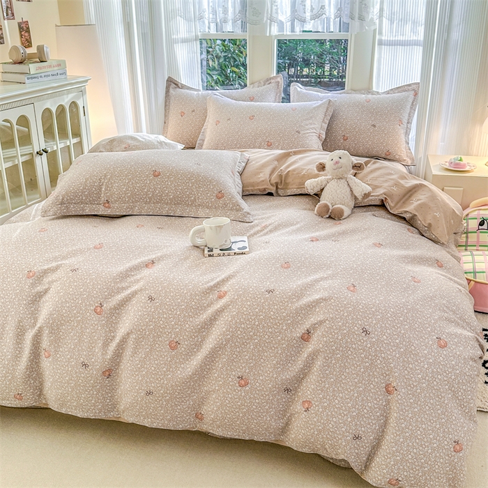 91家纺网 家纺一手货源 找家纺 帛织澜家纺 2026新款A类新疆全棉纯棉12868单品印花四件套（预留缩水，提供质检报告） 碎花拾影