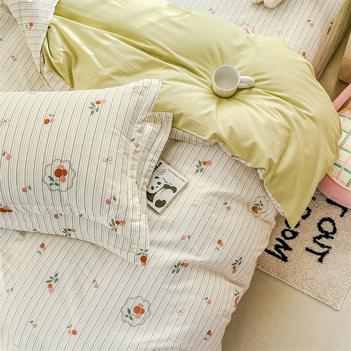 91家纺网 家纺一手货源 找家纺 帛织澜家纺 2026新款A类新疆全棉纯棉12868单品印花四件套（预留缩水，提供质检报告） 果奇