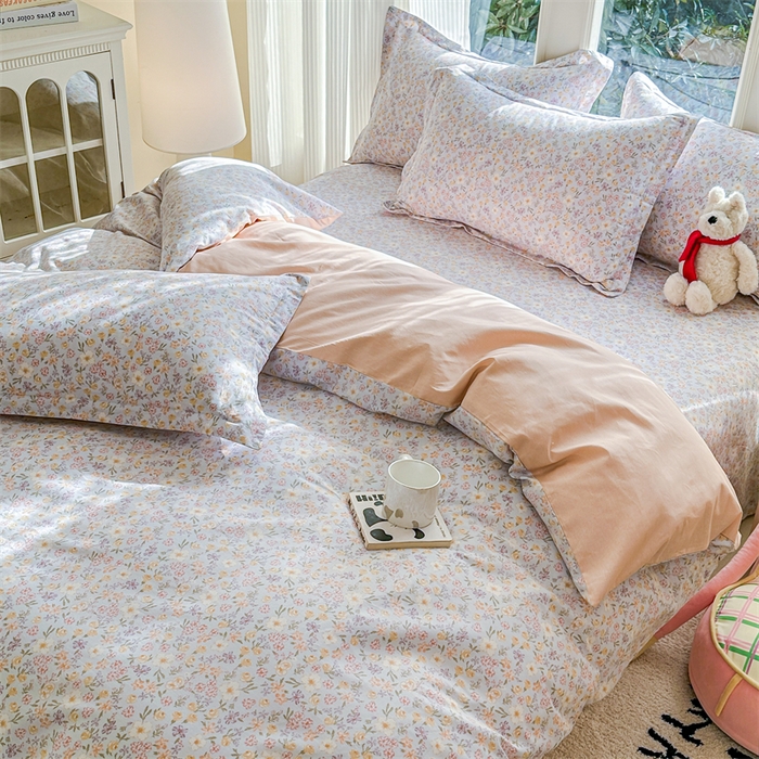 91家纺网 家纺一手货源 找家纺 帛织澜家纺 2026新款A类新疆全棉纯棉12868单品印花四件套（预留缩水，提供质检报告） 樱芝