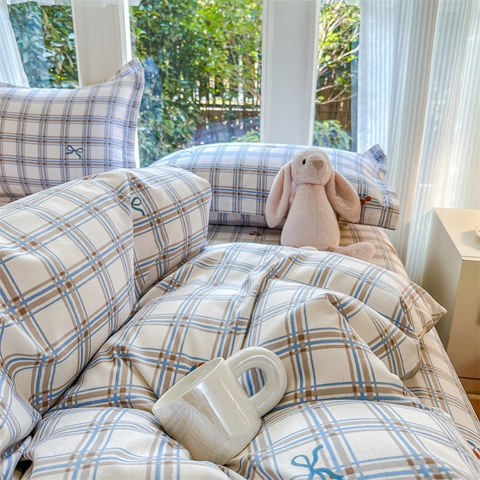 91家纺网 家纺一手货源 找家纺 帛织澜家纺 2026新款A类新疆全棉纯棉12868单品印花四件套（预留缩水，提供质检报告） 卡诺奇