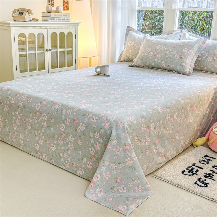 91家纺网 家纺一手货源 找家纺 帛织澜家纺 2026新款A类新疆全棉纯棉12868单品印花四件套（预留缩水，提供质检报告） 恋恋花开