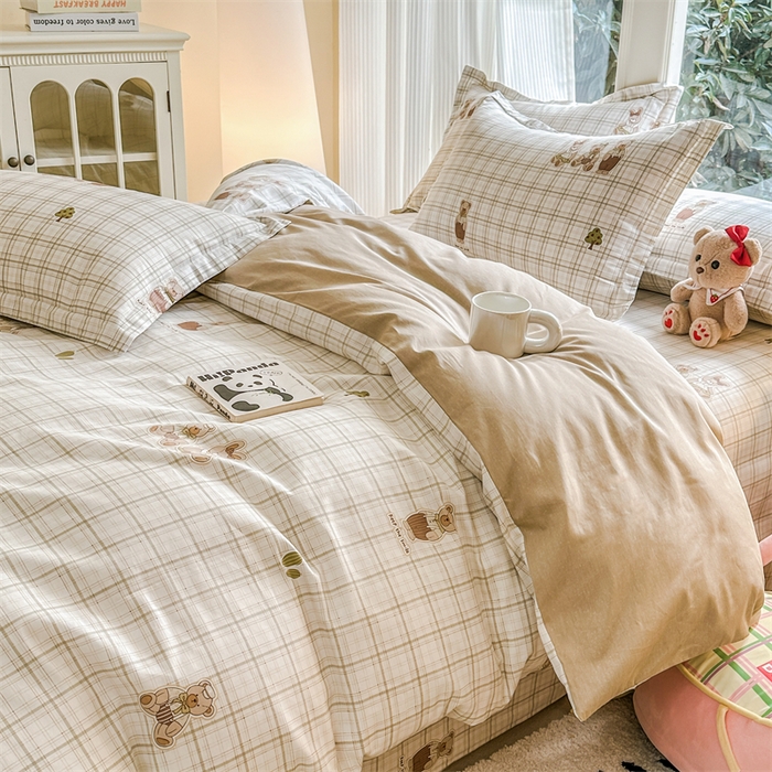 帛织澜家纺 2026新款A类新疆全棉纯棉12868单品印花四件套（预留缩水，提供质检报告） 欢乐伙伴