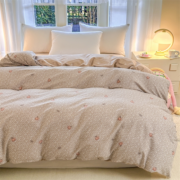 91家纺网 家纺一手货源 找家纺 帛织澜家纺 2026新款A类新疆全棉纯棉12868单品印花四件套（预留缩水，提供质检报告） 碎花拾影