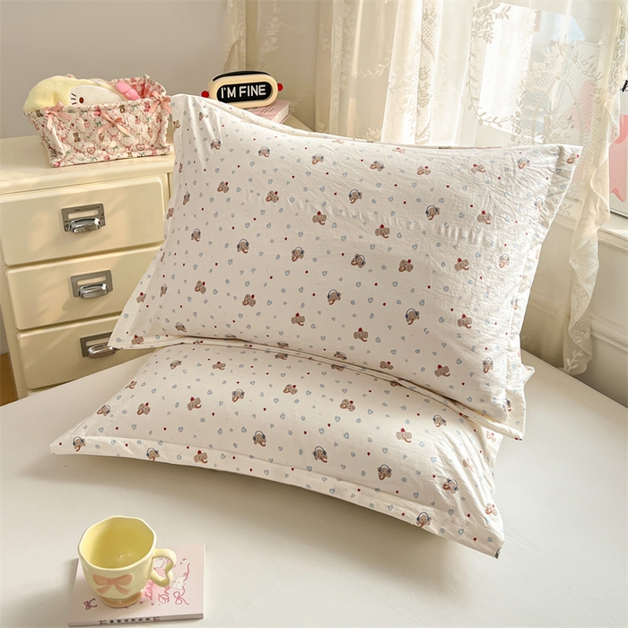 91家纺网 家纺一手货源 找家纺 （总）梦舒羽 2026新款A类云朵棉单层枕套宿舍单人单只一只装枕芯内胆套-单层压线